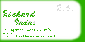 richard vadas business card